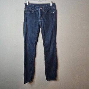 JCP JCPenney Skinny Jeans Womens 28 / 6 Dark Wash Denim Mid Rise Slim Fit